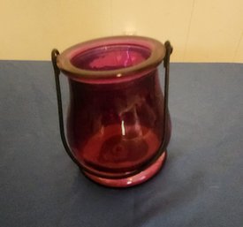 Glass Candle Holder - 4'
