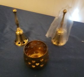 Candle Holder And Two Bells