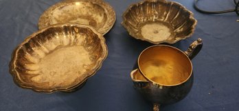 Four Piece Group Of Silver Plated Serving Dishes