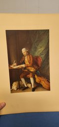Matted And Signed Print Of Portrait Of Karl Friedrich Able 14'X10'