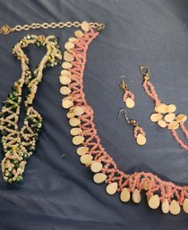 Handmade Beaded And Shell Jewelry - Ref 336