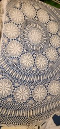 Crochet Round For Table Or Bed - 32' Across