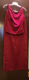 Red Formal Skirt/top Size 12
