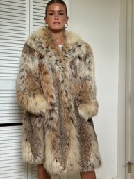 Genuine Lynx Fur Coat With Appraisal Paperwork Valuing At $10,000