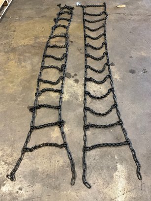 Pair Of Snow And Ice Truck Tire Chains