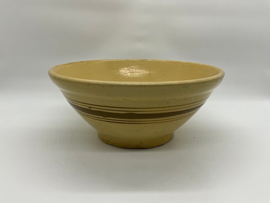 Antique Large Yellow Ware Mixing Bowl