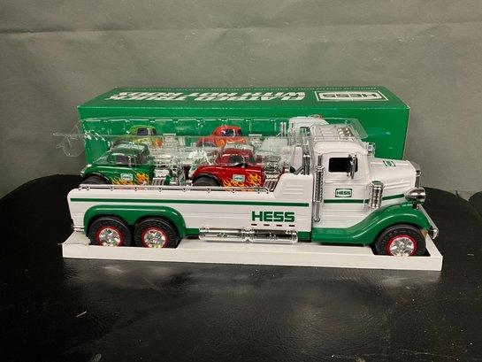 Hess Flatbed Truck With Hot Rods - NEW
