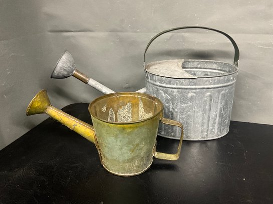 (2) Small Decorative Watering Cans