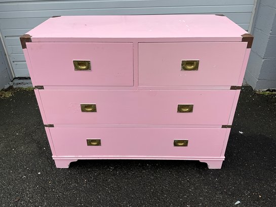 Pink Painted Chest Of Drawers