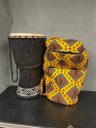 African Djembe Incl. Case