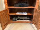 Small Wood Media Cabinet