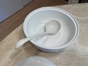 White Round Ceramic Tureen