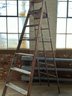Antique 8ft Wood Step Ladder