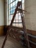 Antique 8ft Wood Step Ladder