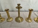 Grouping Of Gold-tone Candlesticks