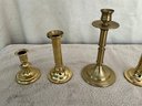 Grouping Of Gold-tone Candlesticks