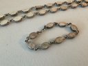 Mexico Sterling Silver Necklace And Bracelet