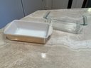 Grouping Of Pyrex Bread And Pie Baking Dishes