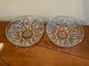 Pair Of Round Glass Bowls