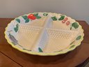 Pick Of The Crop By Shafford Porcelain Divided Serving Bowl