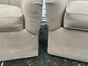 Pair Of Ethan Allen Upholstered Lounge Chairs