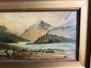 Early 20th Century Landscape Painting On Canvas, Signed