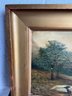 Early 20th Century Landscape Painting On Canvas, Signed