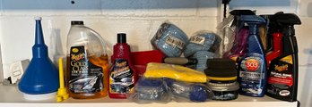 Grouping Of Car Wash And Detailing Supplies