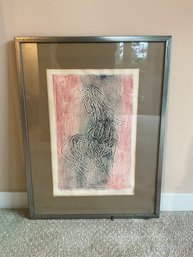 Colored Lithograph, Signed & Dated