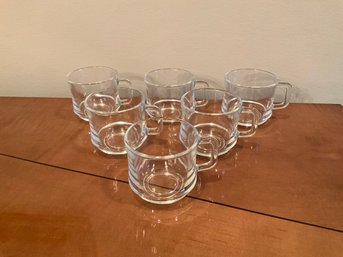 (6) Duralex Glass Expresso Cups