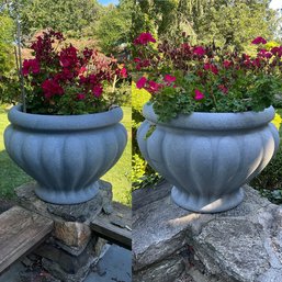 Durable Plastic Pedestal Planters