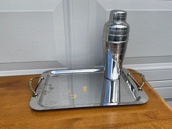 Cocktail Shaker And Tray