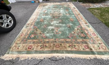 Temple Of Heaven Chinese Hand-made Rug - 9ft X 12ft