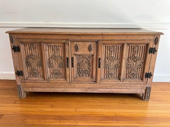 Vintage Chilean Hand-carved Sideboard