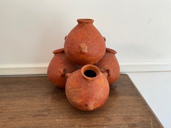 Decorative Stacked Clay Pots