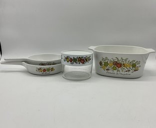 Corning Ware And Pyrex Spice Of Life La Sauge Set