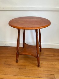 Vintage Pedestal End Table