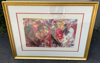 Jim Dine Two Hearts Framed Print