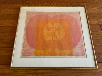 Santos Chavez 'La Vida' Woodcut Print '77