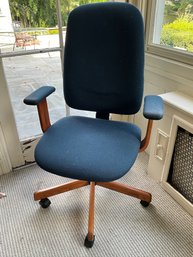 Blue Upholstered Office Chair