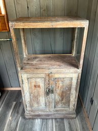 Shabby Chic Pine Bar Cabinet