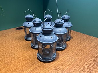 Decorative Metal And Glass Tea Light Lanterns