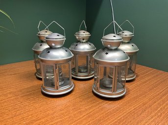 Decorative Metal And Glass Tea Light Lanterns