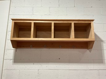 Garage Storage Shelf Incl. Coat Hooks