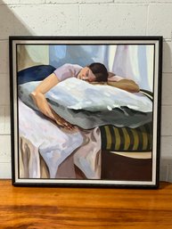 Oil Painting Of A Women Sleeping