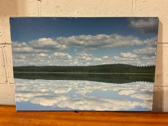 Lake Scene Print On Canvas