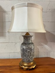 Large Oriental Ceramic Table Lamp