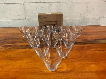 Grouping Of Stemless Martini Glasses