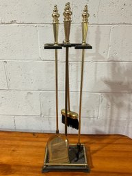 Grouping Of Gold-tone Fireplace Tools