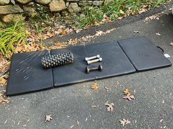 Workout Pad, Weights And Roller